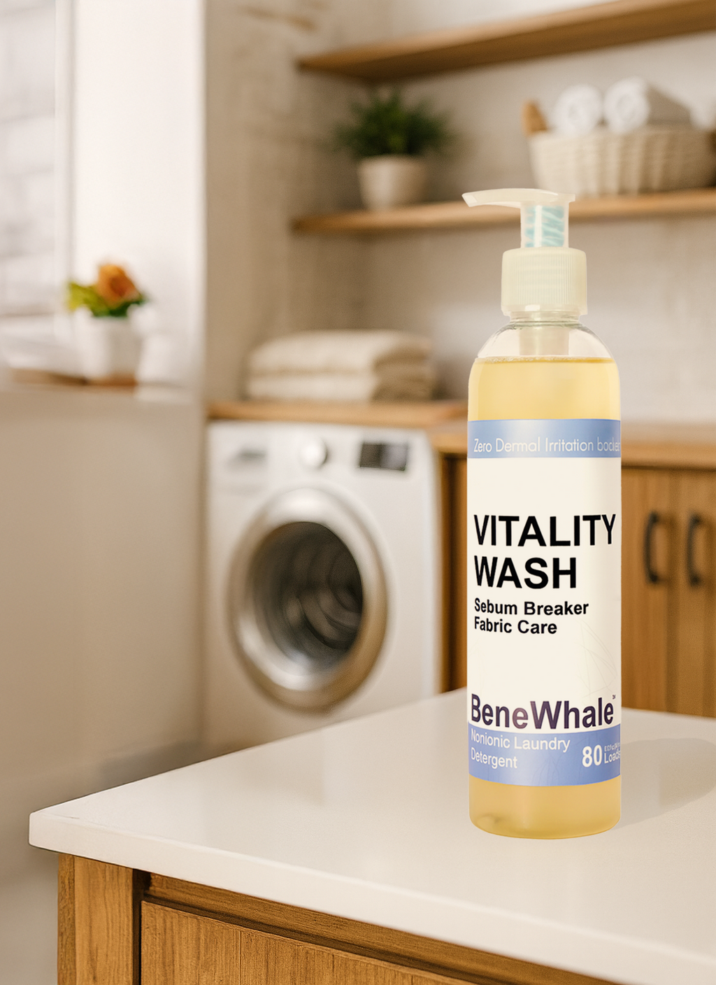 BeneWhale Nonionic Laundry Detergent 8 oz 80 Loads